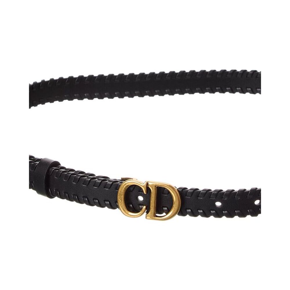 Dior Saddle Leather Belt, Black - Picture 2 of 3
